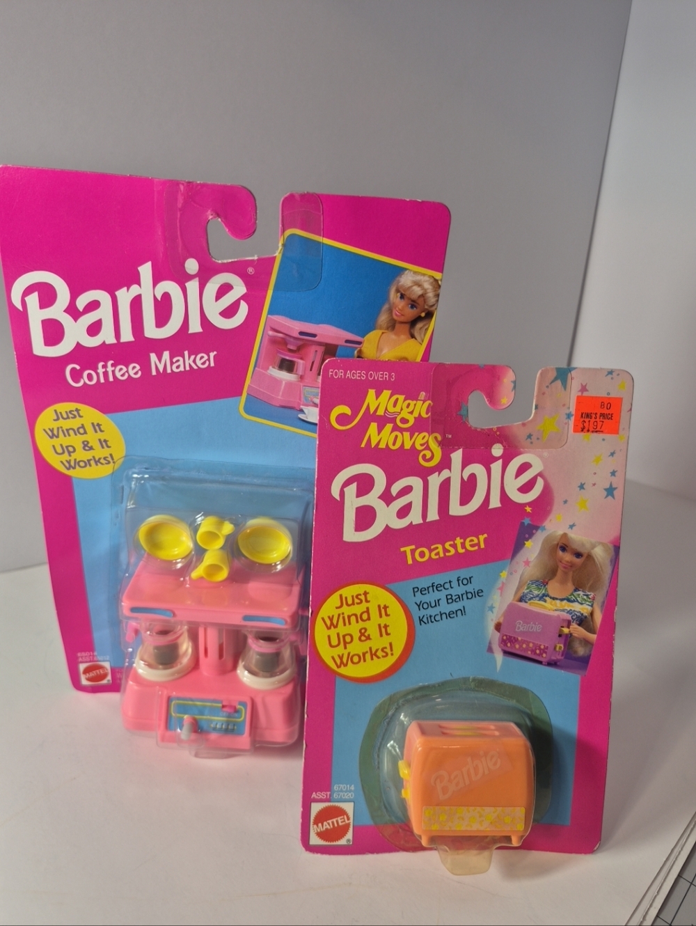 Barbie Coffee Maker & Toaster Kitchen Appliances Home Wind Up Vintage 1993
